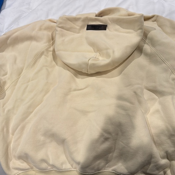 AUTHENTIC Fear of God Essentials Yellow/Beige Hoodie - Picture 6 of 9